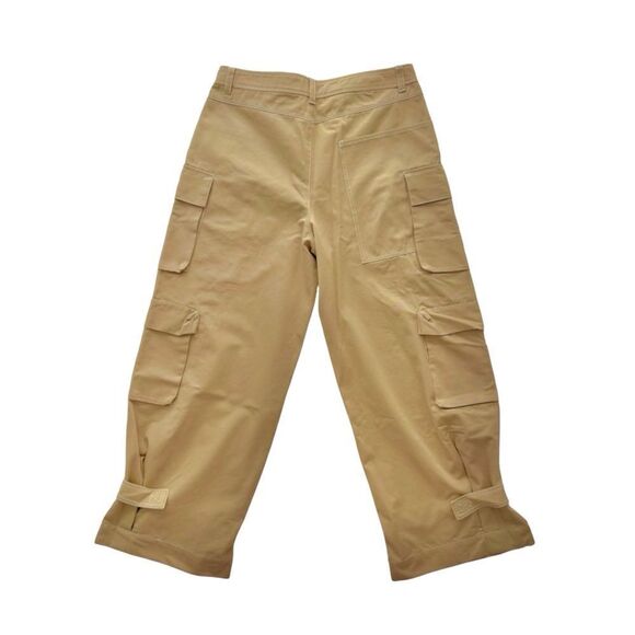 ZARA NWOT Tabbed cargo pants in Taupe Size XL - Picture 5 of 9